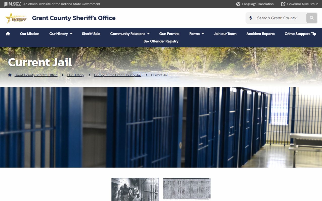 Grant County arrest records jail history source