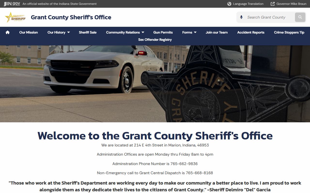 Grant County arrest records sheriff source