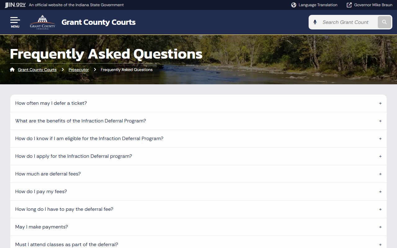 Grant County criminal court records prosecutor FAQ