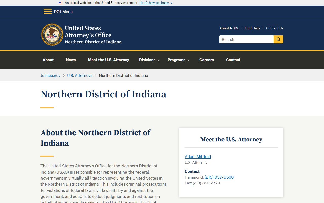 Grant County warrant records federal prosecution source